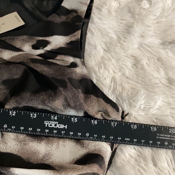 NWT/Ann Taylor Dress /Ruched Animal Print/Size 8 - Picture 11 of 12